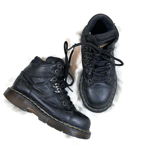 Dr. Martens Industrial Vintage Leather Work Boots - Picture 6 of 14